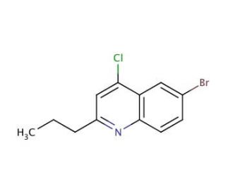 6-bromo-4-chloro-2-propylquinoline (CAS 930570-34-6) - chemical structure image