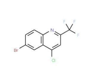 6-Bromo-4-chloro-2-(trifluoromethyl)quinoline (CAS 1701-28-6) - chemical structure image