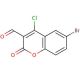 6-Bromo-4-chloro-3-formylcoumarin (CAS 51069-90-0) - chemical structure image