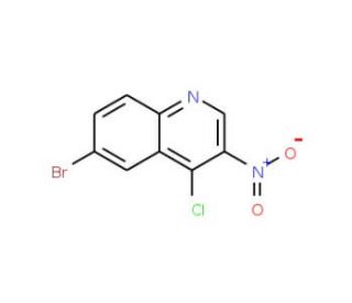 6-bromo-4-chloro-3-nitroquinoline (CAS 723281-72-9) - chemical structure image