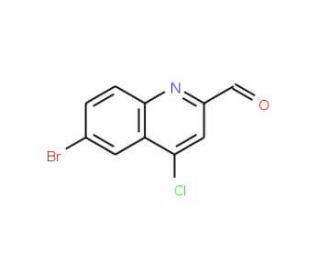 6-Bromo-4-chloroquinoline-2-carboxaldehyde (CAS 904369-49-9) - chemical structure image