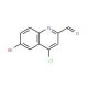6-Bromo-4-chloroquinoline-2-carboxaldehyde (CAS 904369-49-9) - chemical structure image