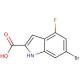 6-bromo-4-fluoro-1H-indole-2-carboxylic acid - chemical structure image