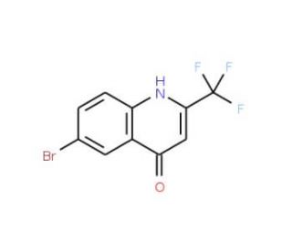 6-Bromo-4-hydroxy-2-(trifluoromethyl)quinoline (CAS 1701-22-0) - chemical structure image
