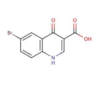 6-Bromo-4-hydroxyquinoline-3-carboxylic acid (CAS 98948-95-9) - chemical structure image