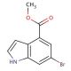6-Bromo-4-indolecarboxylic acid methyl ester (CAS 107650-22-6) - chemical structure image