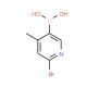 6-Bromo-4-methylpyridine-3-boronic acid (CAS 1072945-75-5) - chemical structure image