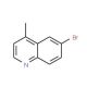 6-Bromo-4-methylquinoline (CAS 41037-28-9) - chemical structure image