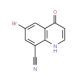 6-Bromo-4-oxo-1,4-dihydro-8-quinolinecarbonitrile - chemical structure image