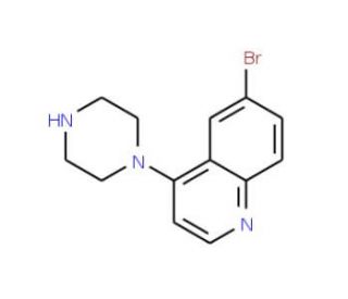 6-Bromo-4-(piperazin-1-yl)quinoline (CAS 474707-24-9) - chemical structure image