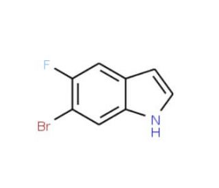 6-Bromo-5-fluoroindole (CAS 259860-08-7) - chemical structure image