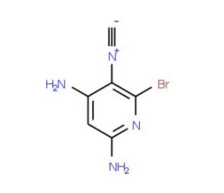 6-Bromo-5-isocyano-pyridine-2,4-diamine - chemical structure image