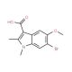 6-Bromo-5-methoxy-1,2-dimethyl-1H-indole-3-carboxylic acid - chemical structure image