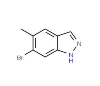 6-Bromo-5-methyl-1H-indazole (CAS 1000343-69-0) - chemical structure image