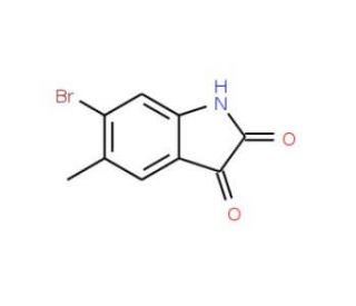 6-bromo-5-methyl-1H-indole-2,3-dione - chemical structure image