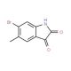 6-bromo-5-methyl-1H-indole-2,3-dione - chemical structure image