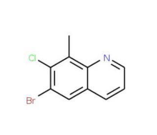 6-Bromo-7-chloro-8-methylquinoline (CAS 1033202-16-2) - chemical structure image