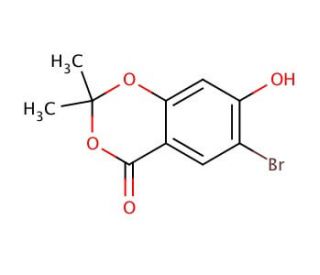 6-Bromo-7-hydroxy-2,2-dimethyl-benzo[1,3]dioxin-4-one (CAS 531501-41-4) - chemical structure image