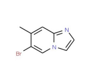 6-Bromo-7-methylimidazo[1,2-a]pyridine (CAS 116355-18-1) - chemical structure image