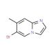 6-Bromo-7-methylimidazo[1,2-a]pyridine (CAS 116355-18-1) - chemical structure image