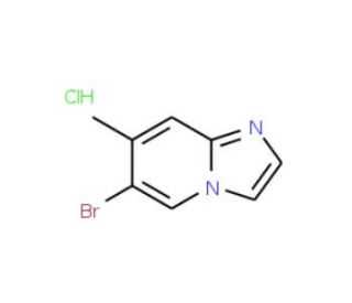 6-Bromo-7-methylimidazo[1,2-a]pyridine, HCl (CAS 957035-22-2) - chemical structure image