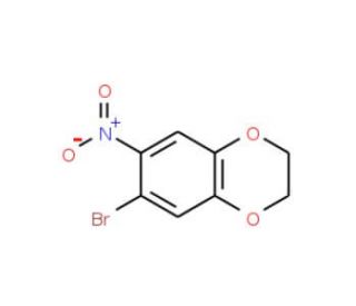 6-bromo-7-nitro-2,3-dihydro-1,4-benzodioxine (CAS 59820-92-7) - chemical structure image