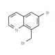 6-bromo-8-(bromomethyl)quinoline - chemical structure image