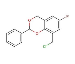 6-Bromo-8-chloromethyl-2-phenyl-4H-benzo[1,3]dioxine - chemical structure image