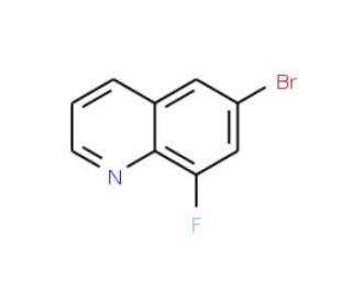 6-Bromo-8-fluoroquinoline (CAS 220513-46-2) - chemical structure image