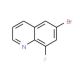 6-Bromo-8-fluoroquinoline (CAS 220513-46-2) - chemical structure image
