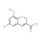 6-Bromo-8-methoxy-2H-chromene-3-carboxylic acid (CAS 885271-13-6) - chemical structure image