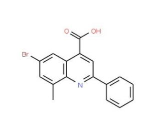 6-bromo-8-methyl-2-phenylquinoline-4-carboxylic acid - chemical structure image