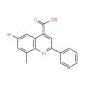 6-bromo-8-methyl-2-phenylquinoline-4-carboxylic acid - chemical structure image