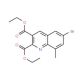 6-Bromo-8-methylquinoline-2,3-dicarboxylic acid diethyl ester (CAS 1189106-73-7) - chemical structure image