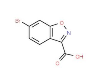 6-Bromo-benzo[d]isoxazole-3-carboxylic acid (CAS 1123169-17-4) - chemical structure image