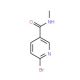 6-Bromo-N-methylnicotinamide (CAS 869640-48-2) - chemical structure image