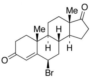 6-Bromoandrostenedione (CAS 38632-00-7) - chemical structure image
