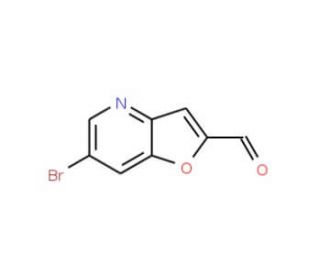 6-Bromofuro[3,2-b]pyridine-2-carbaldehyde (CAS 1171920-28-7) - chemical structure image
