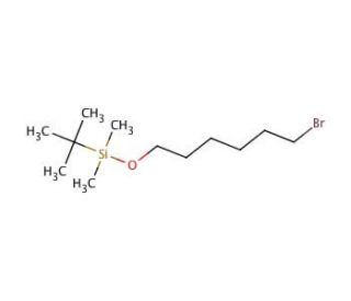 (6-Bromohexyloxy)-tert-butyldimethylsilane (CAS 129368-70-3) - chemical structure image