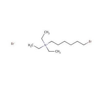 6-Bromohexyltriethylammonium Bromide (CAS 161097-76-3) - chemical structure image
