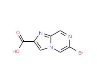 6-Bromoimidazo[1,2-a]pyrazine-2-carboxylic acid (CAS 1000018-56-3) - chemical structure image