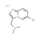 (6-Bromoimidazo[1,2-a]pyridin-3-yl)-N,N-dimethylmethanamine hydrochloride - chemical structure image