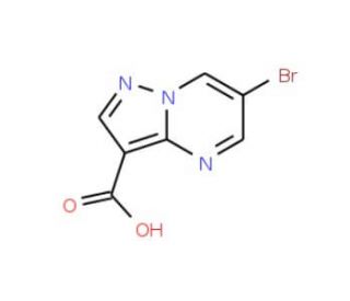 6-Bromopyrazolo[1,5-a]pyrimidine-3-carboxylic acid (CAS 912773-22-9) - chemical structure image