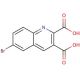 6-Bromoquinoline-2,3-dicarboxylic acid (CAS 92513-49-0) - chemical structure image