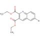 6-Bromoquinoline-2,3-dicarboxylic acid diethyl ester (CAS 892874-36-1) - chemical structure image