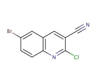 6-Bromoquinoline-2-chloro-3-carbonitrile (CAS 99465-04-0) - chemical structure image