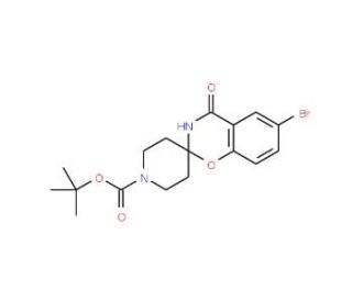 6-Bromospiro[1,3-benzoxazine-2,4&prime;-piperidine]-4(3H)-one, N-BOC protected (CAS 690632-05-4) - chemical structure image