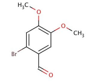 6-Bromoveratraldehyde (CAS 5392-10-9) - chemical structure image