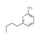 6-Butylpyridin-2-amine (CAS 95337-74-9) - chemical structure image