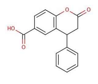 6-Carboxyl-4-phenyl-3,4-dihydrocoumarin (CAS 356782-33-7) - chemical structure image